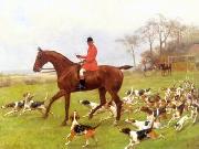 unknow artist Classical hunting fox, Equestrian and Beautiful Horses, 109. oil on canvas